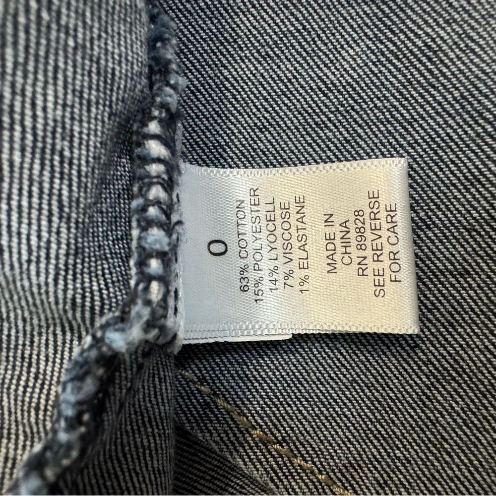 LOGO by Lori Goldstein Dark Blue Jean Jacket - Picture 10 of 11